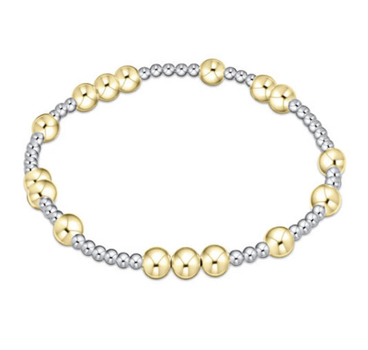 Hope Unwritten 5mm Bead Bracelet- Mixed Metal