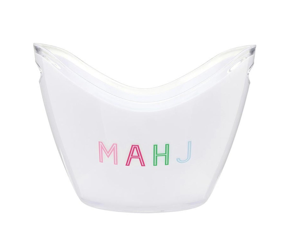 Acrylic Beverage Bucket - Mahjong