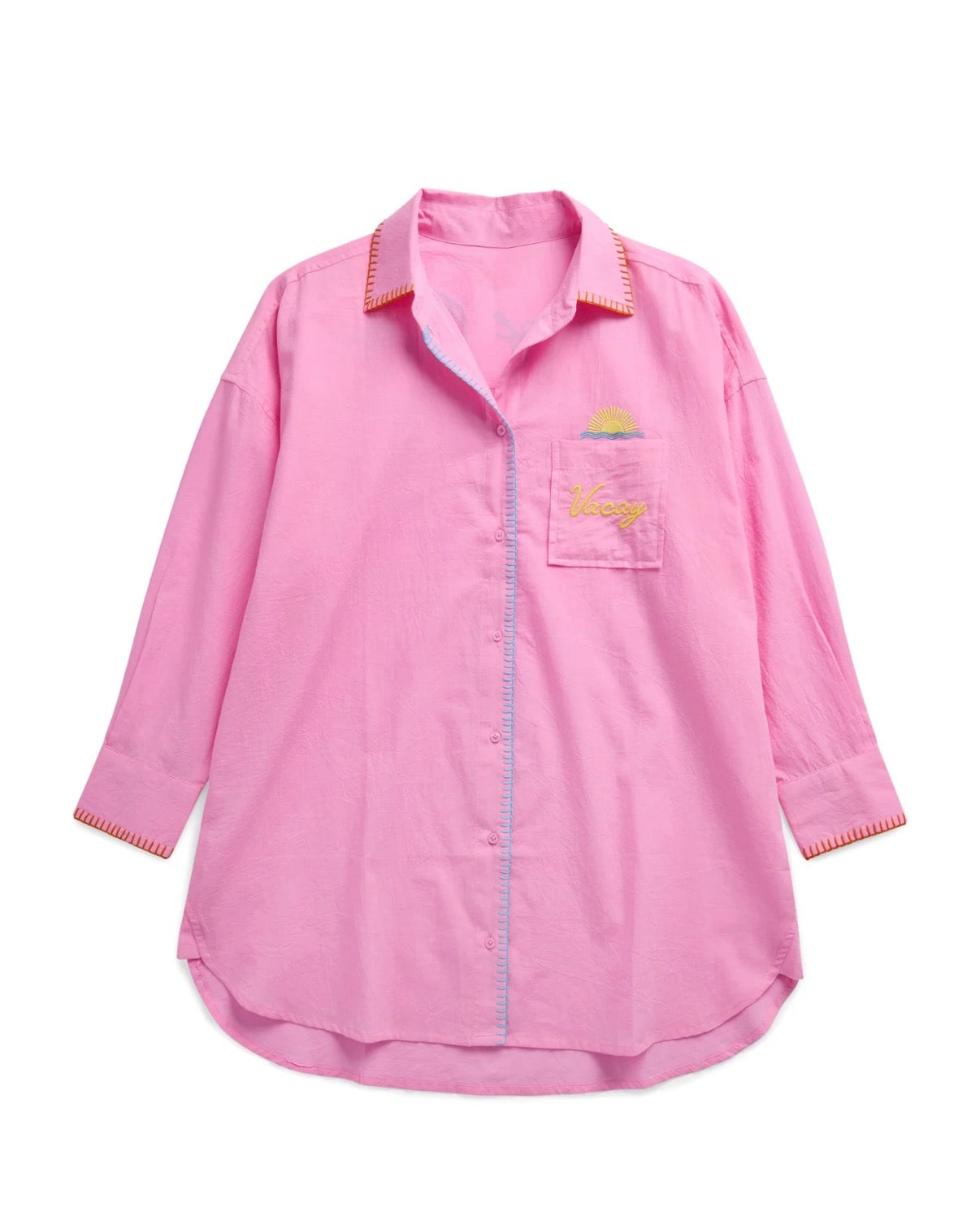 "Vacay/Out Of Office" Cover-Up Shirt