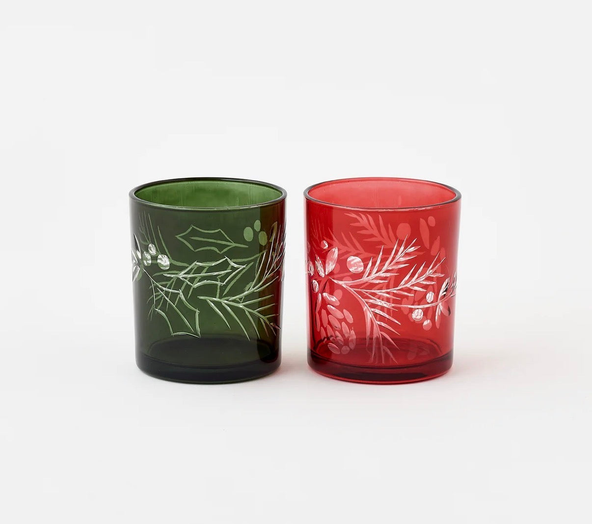 Etched Holly Tumbler