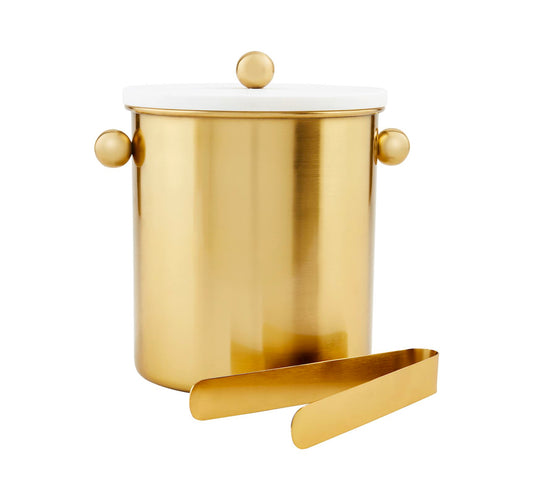 Marble & Brass Ice Bucket