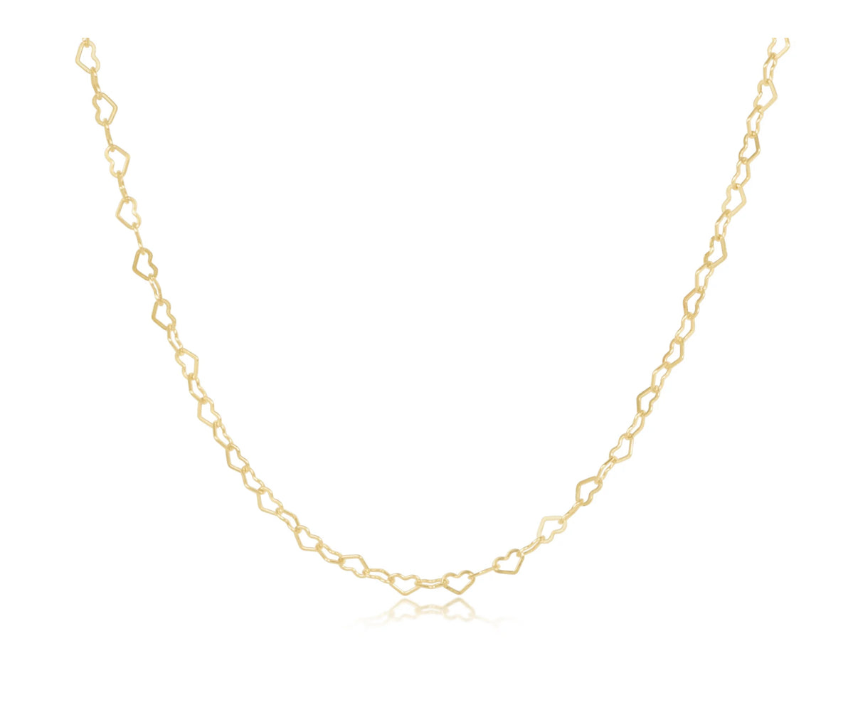 15" Choker Love Chain- Gold