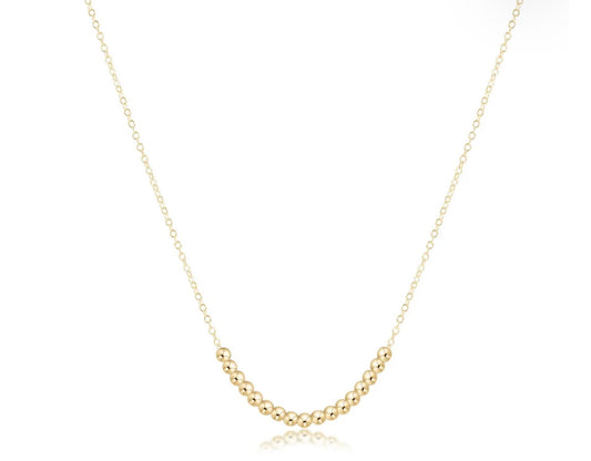 16" Necklace Gold Beaded Bliss Small Gold