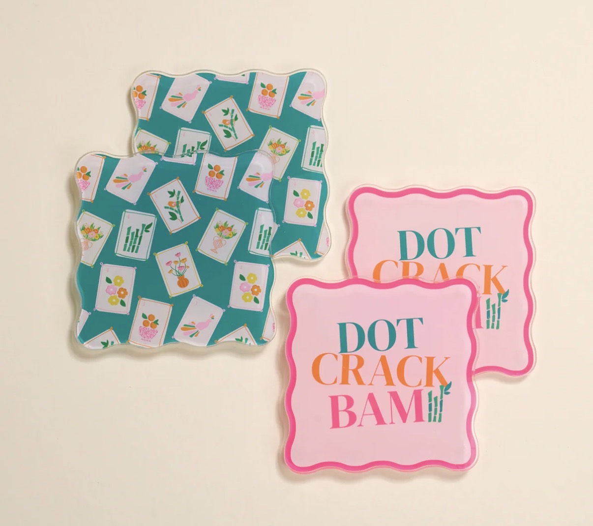 It’s Mahj Time Acrylic Coaster Set
