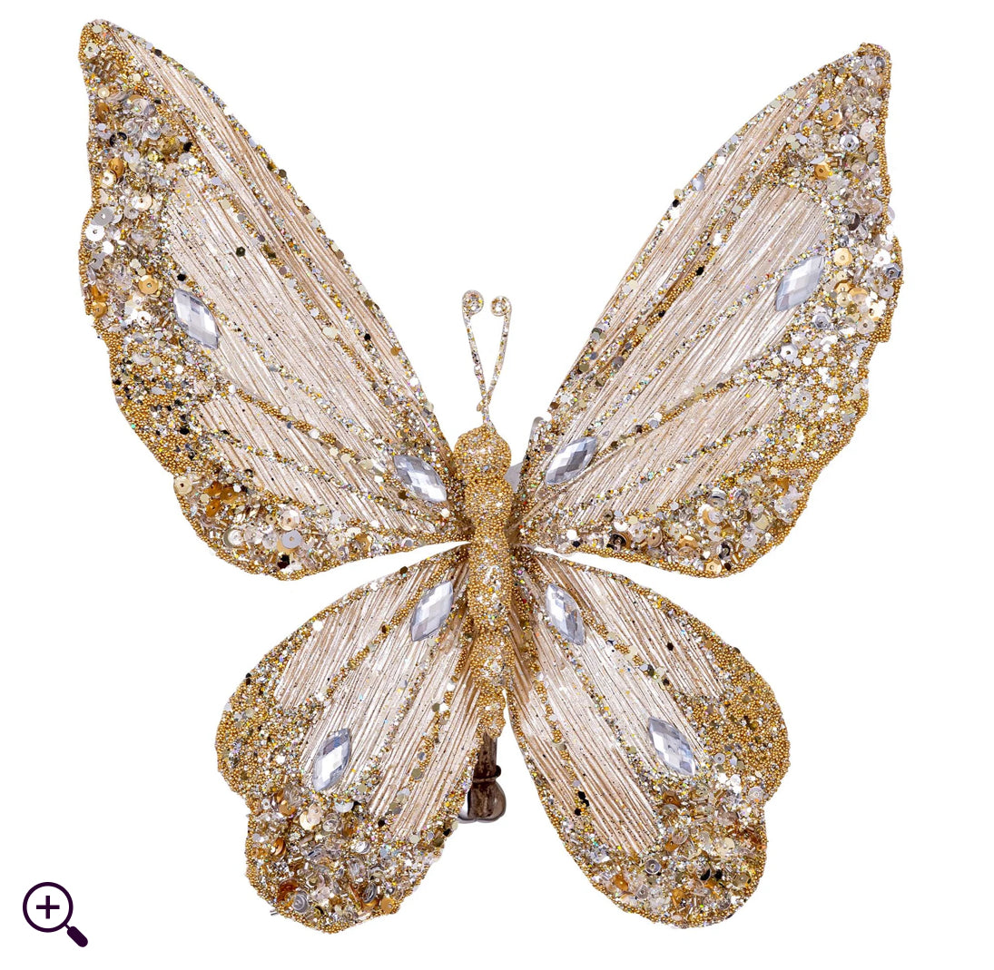 Victorian Butterfly- Champagne