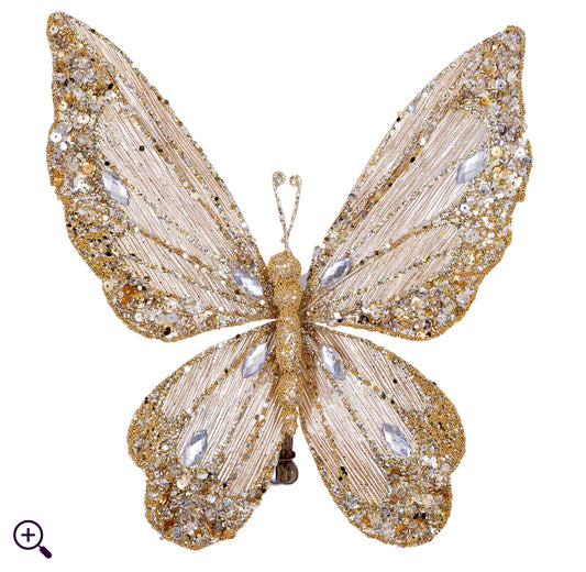 Victorian Butterfly- Champagne