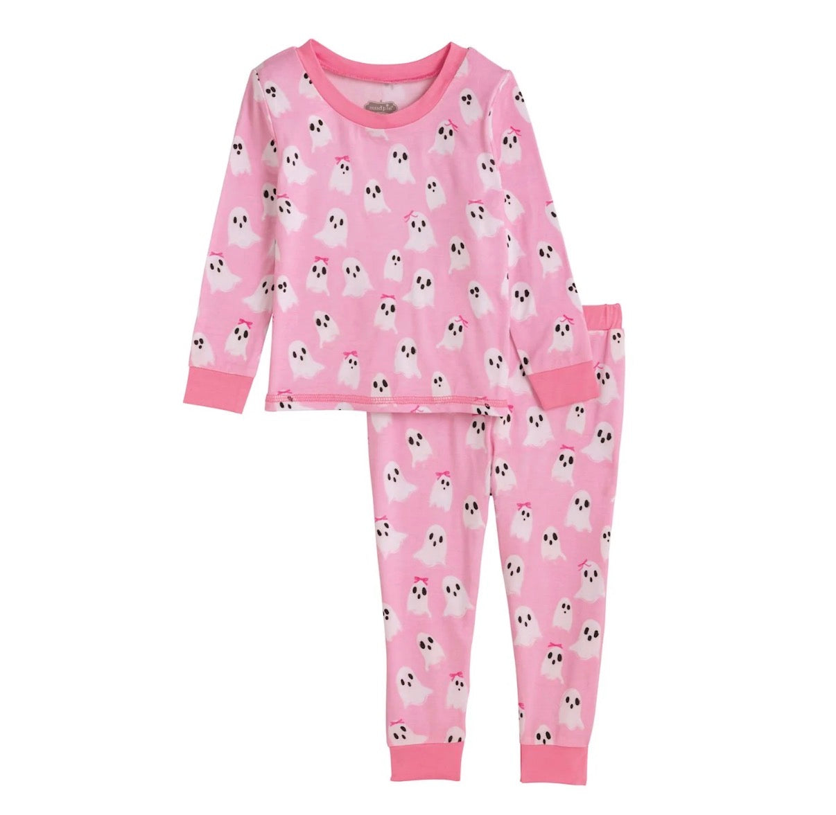 Glow in the Dark Pink Ghost Pajama Set