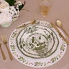 VIDA Faenza 9" Salad Plate White and Green