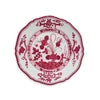 VIDA Faenza 9" Salad Plate - White and Red
