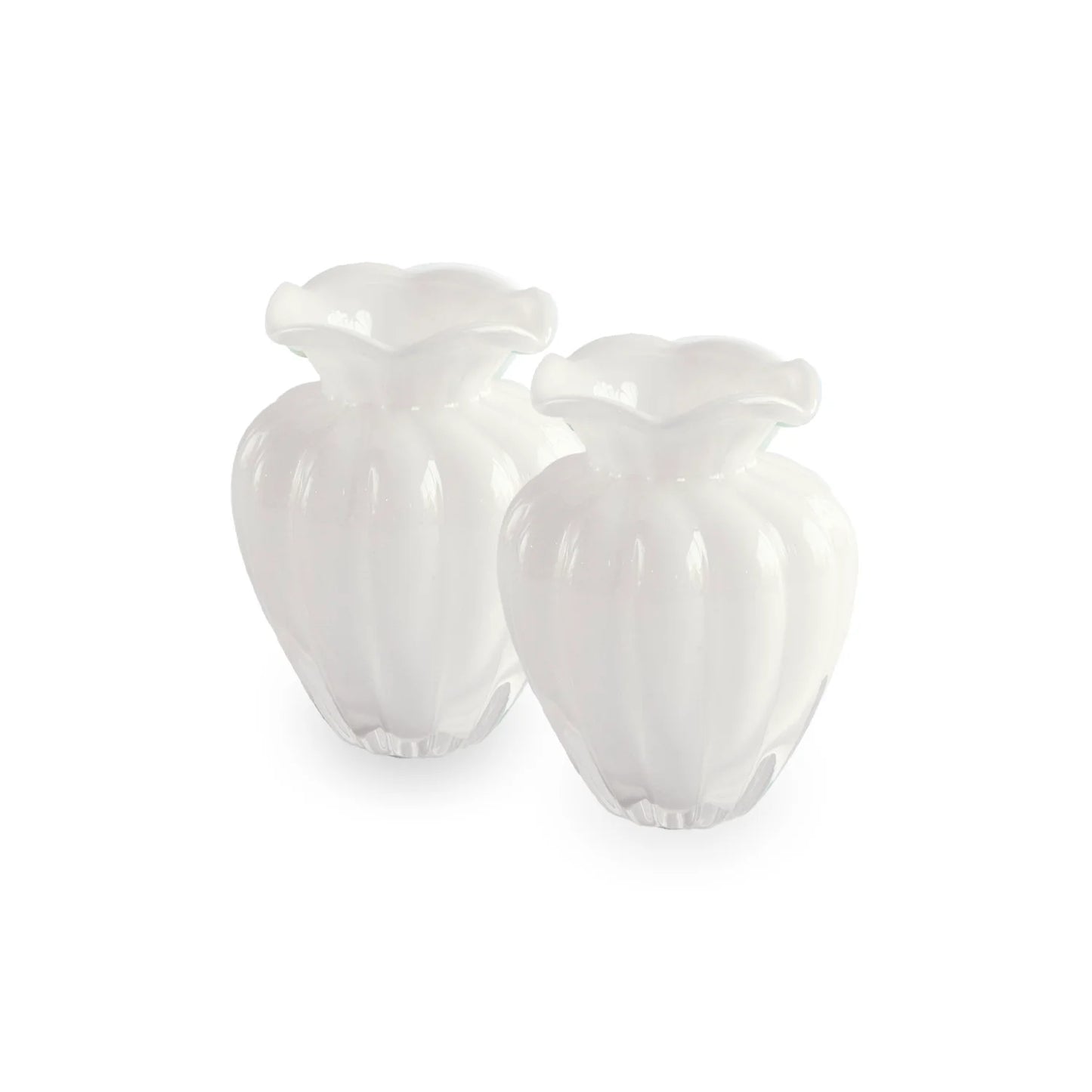 GLASS Vento Small Vase White
