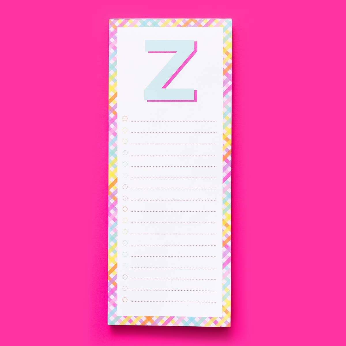 Letter List Pads A-Z: A