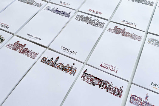 Campus Skyline Notepad - Texas Tech University/Lubbock