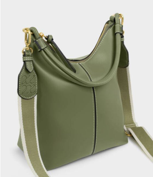 Hallie Satchel Bag- Khaki