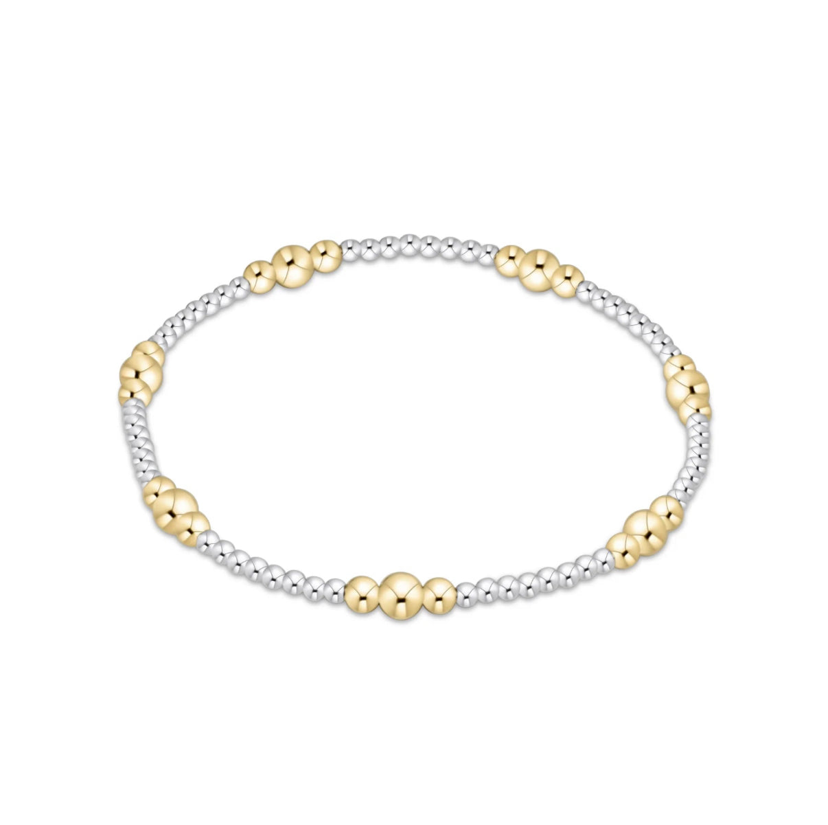 Purpose Gold 4mm Bead Bracelet- Mixed Metal