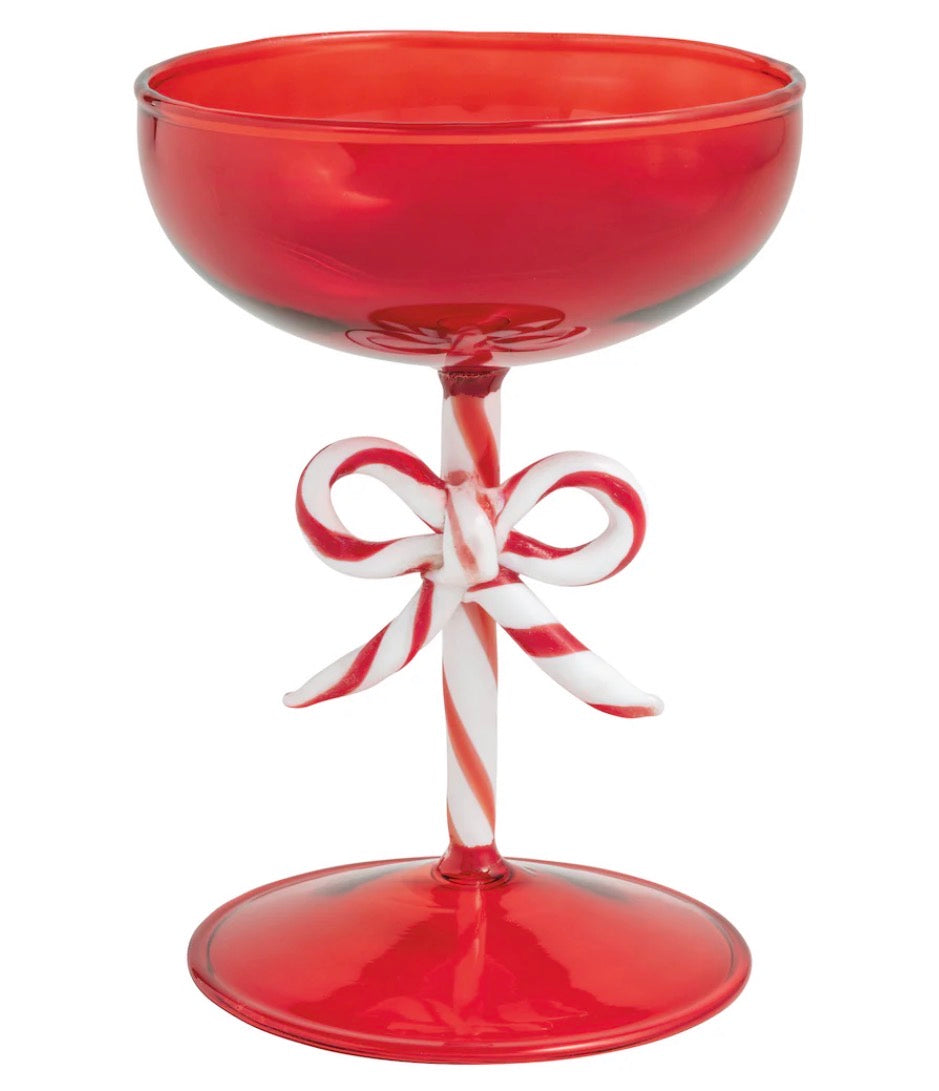 Christmas Coupe Glass