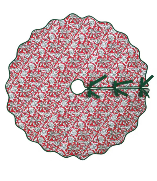 Block Print Tree Skirt