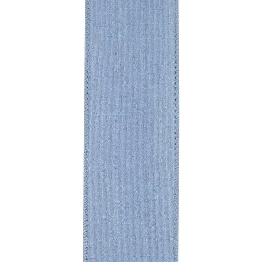 Dupioni Supreme Wired, French Blue, 2-1/2 In, 10 Yards