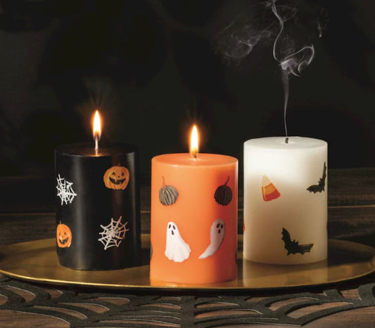 Halloween Pillar Candles
