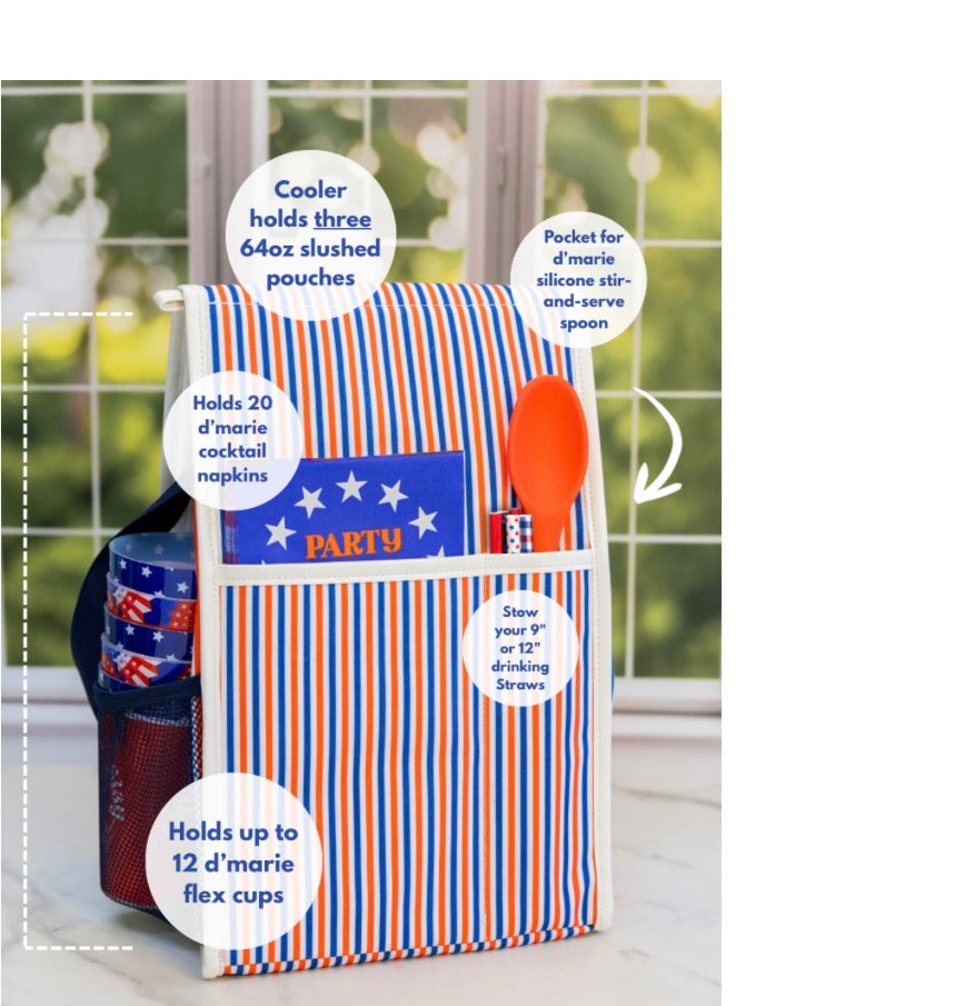 Pink Stripe Cooler