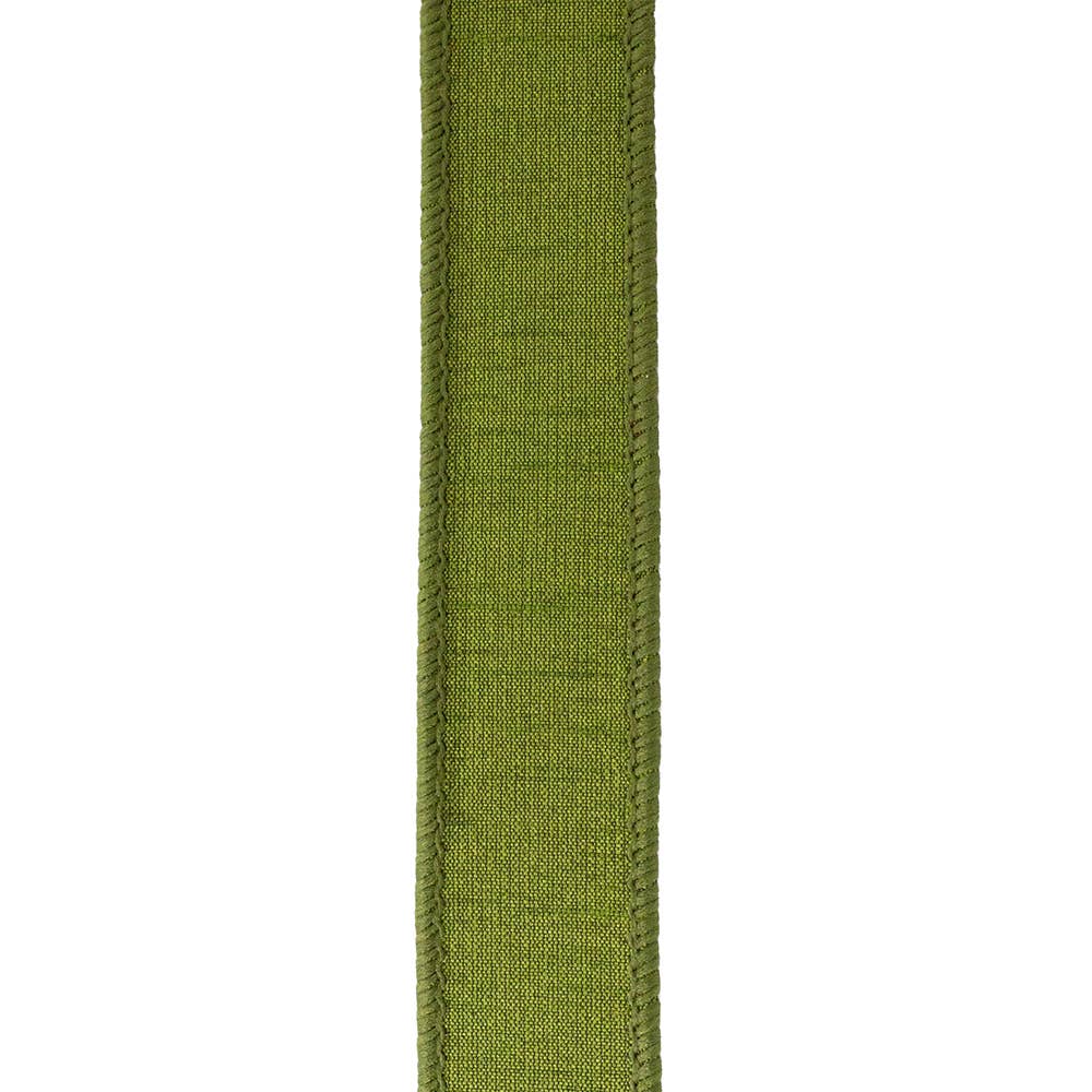Designer Plush Velvet Elite Wired, Olive, 1 In, 10 Yards
