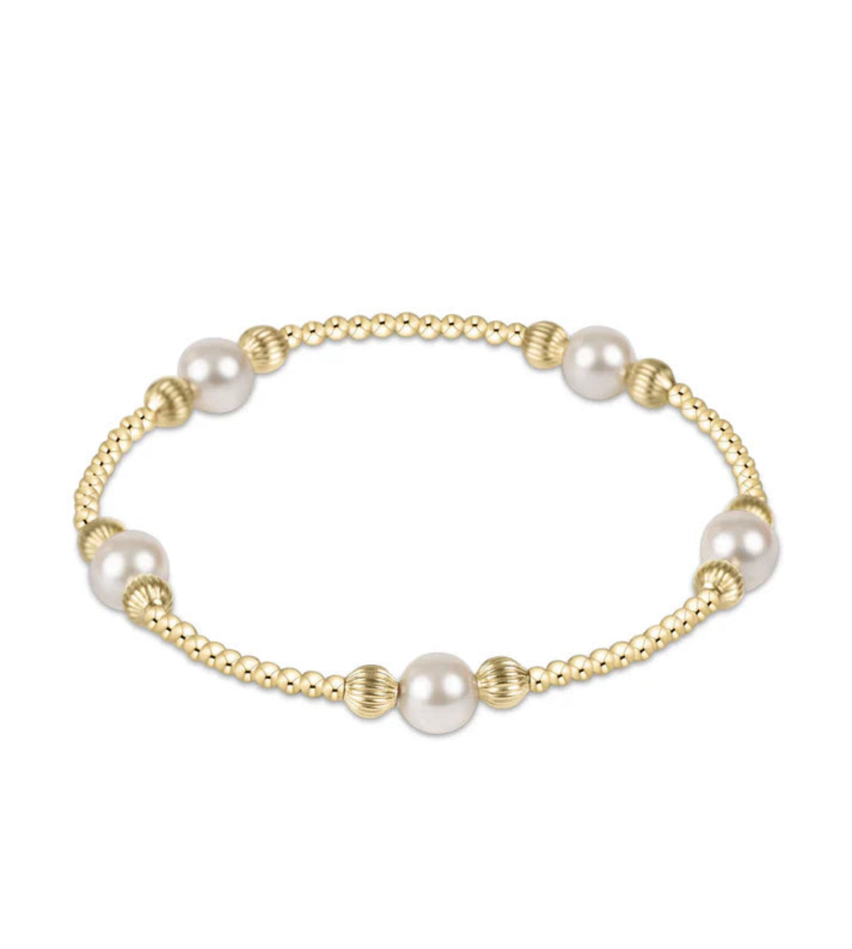 Classic Purpose Pattern 6mm Bead Bracelet- Dignity Pearl