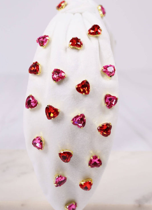 Lover Jeweled Headband WHITE: Default