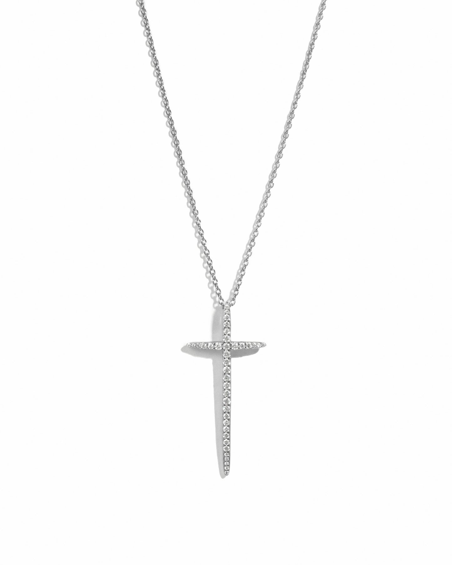 Cross Necklace: Gold