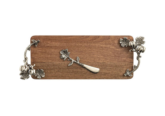 Long Pumpkin Wooden Tray Set