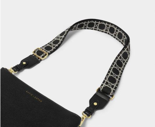 Canvas Strap- Geometric Black