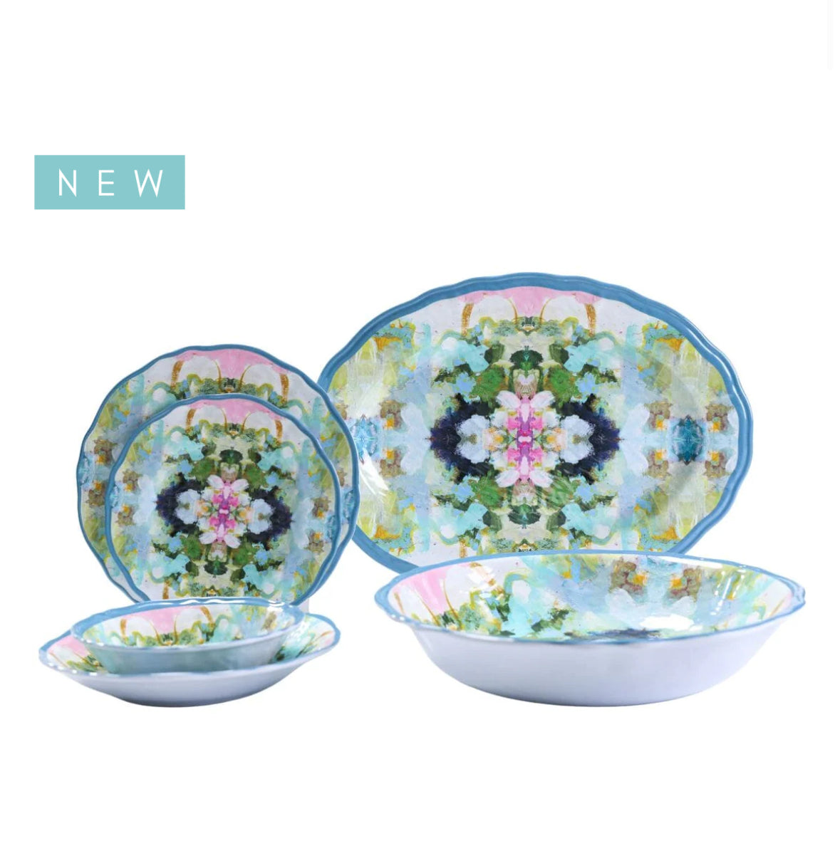 Nantucket Laura Park Melamine Salad Bowl