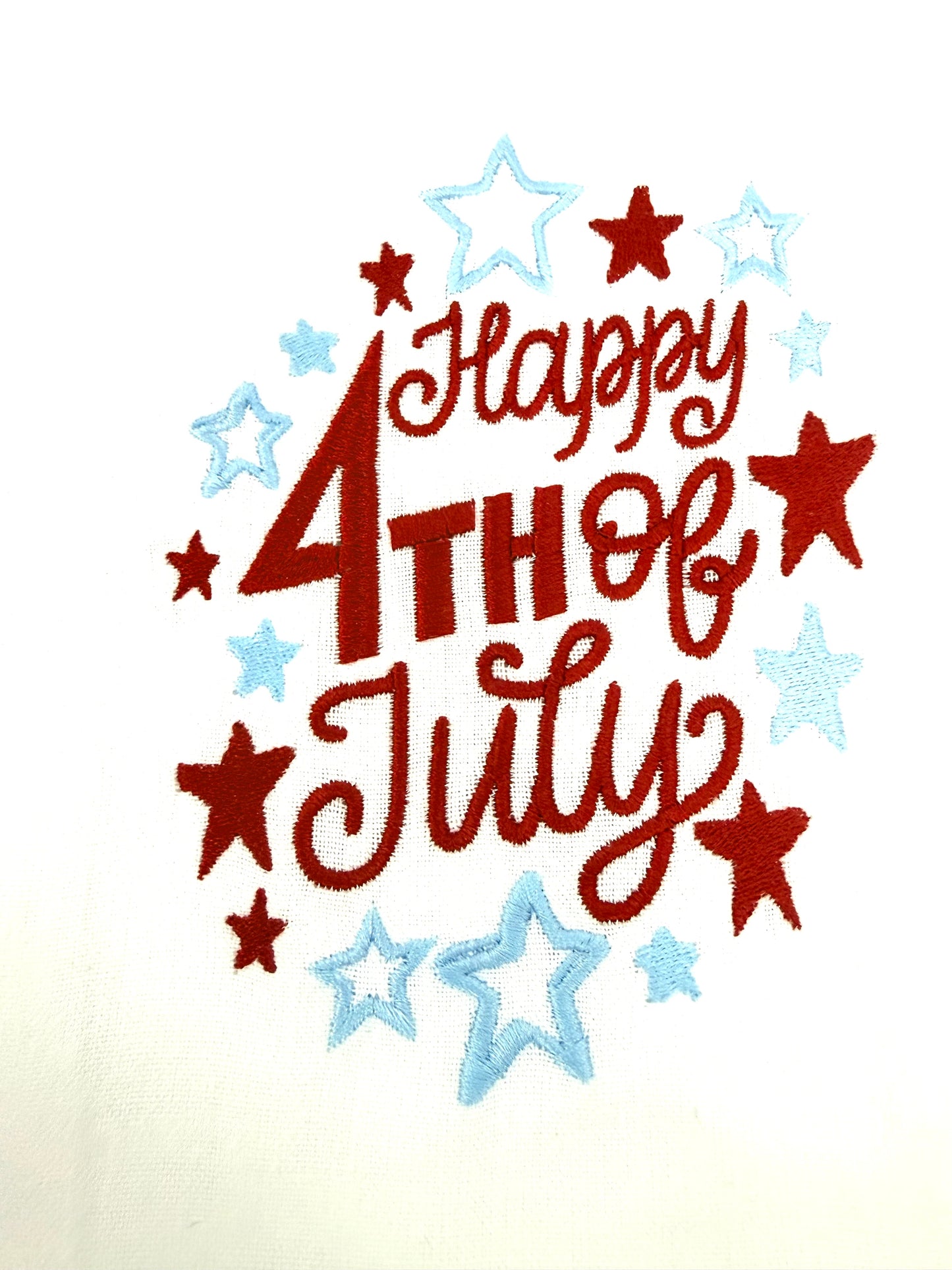 Happy 4th Stars Tea Towel