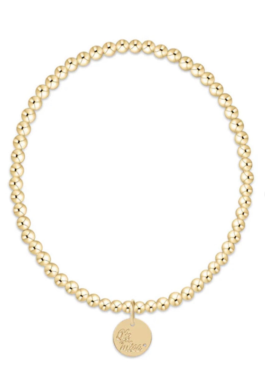 eCollegiate Classic Gold 3mm Bracelet