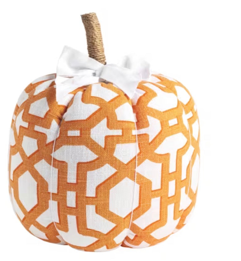 Topiary Fabric Pumpkin