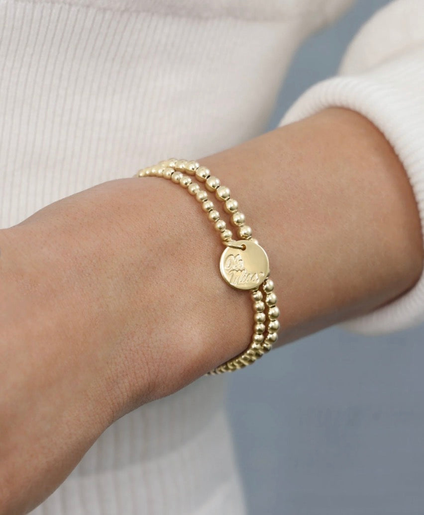 eCollegiate Classic Gold 3mm Bracelet