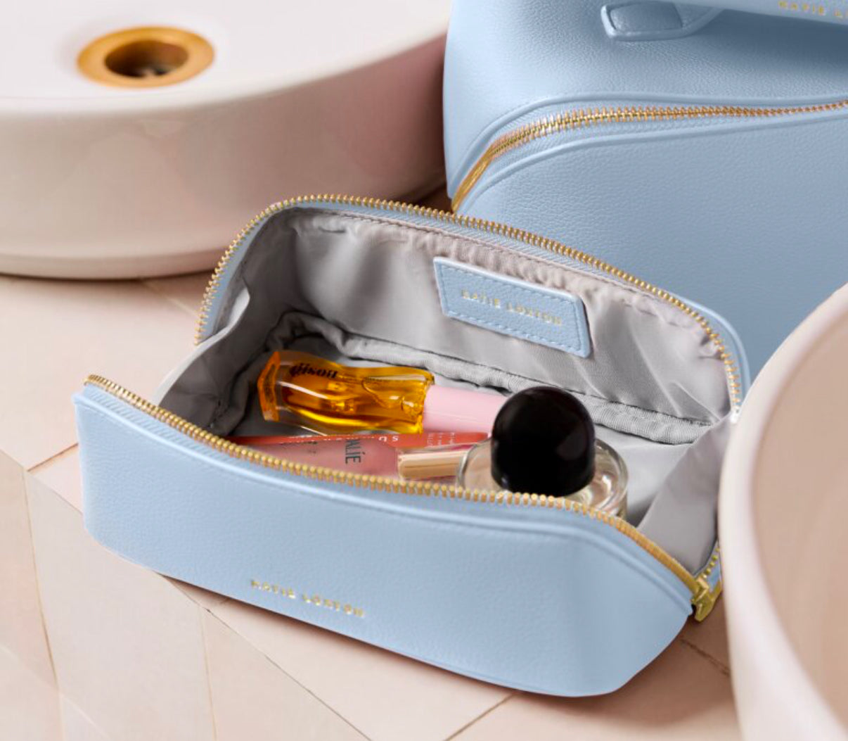 Make Up Bag Small- Blue Aura