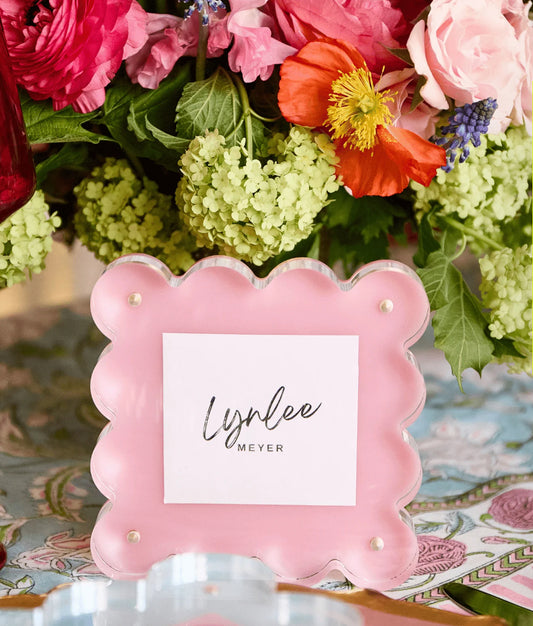 Mini Light Pink Acrylic Picture Frame