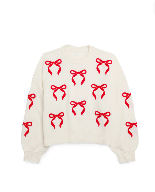 Bow Sweater- Ivory
