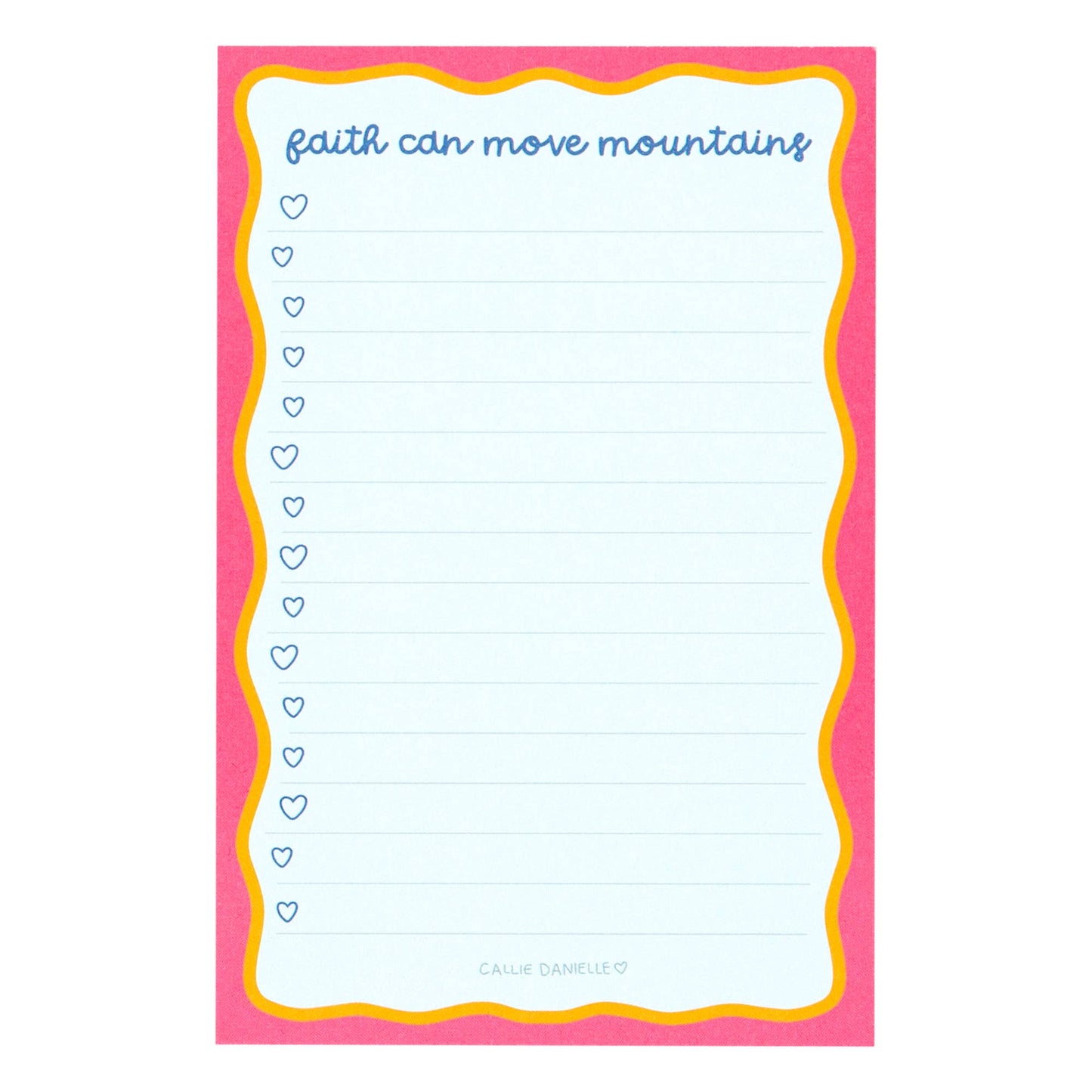 Faith Can Move Mountains 4x6 Notepad