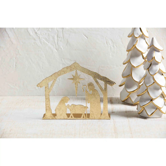 Gold Nativity Display