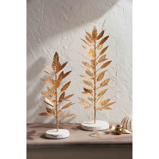 Gold Metal Leaf Tree