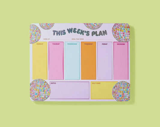 Weekly List Pad- Disco