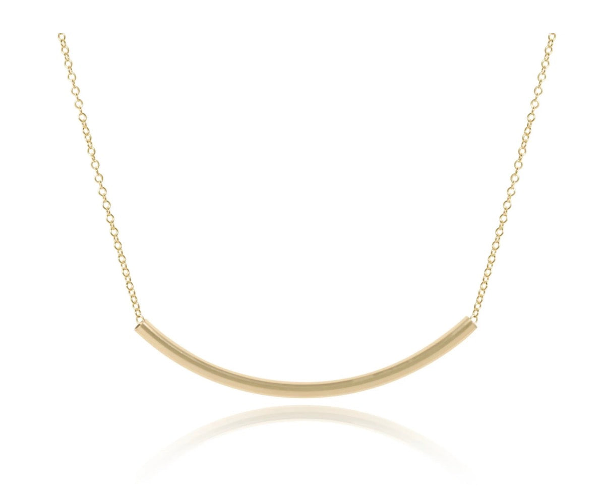 16” Necklace Gold- Bliss Bar Gold