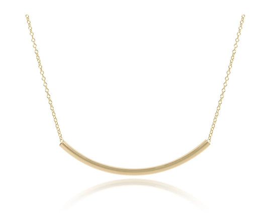 16” Necklace Gold- Bliss Bar Gold
