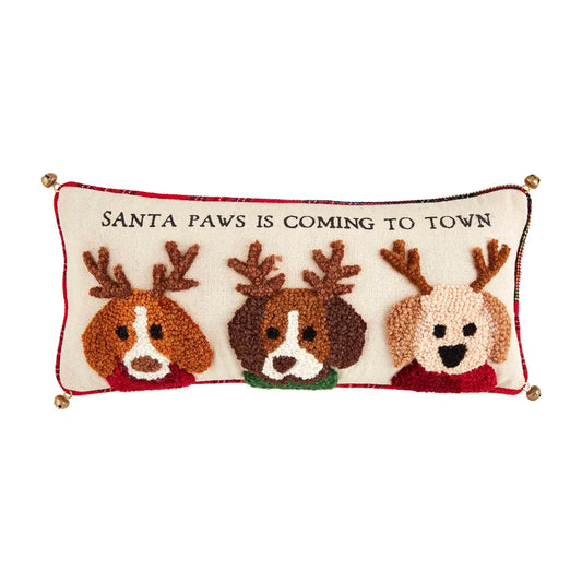 Santa Hooked Dog Pillow