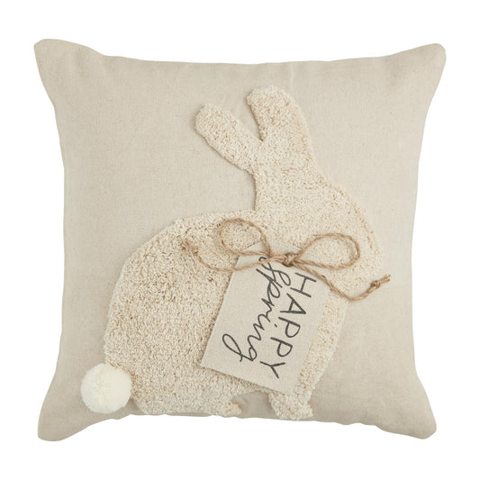 Square Bunny Tufted Pillow