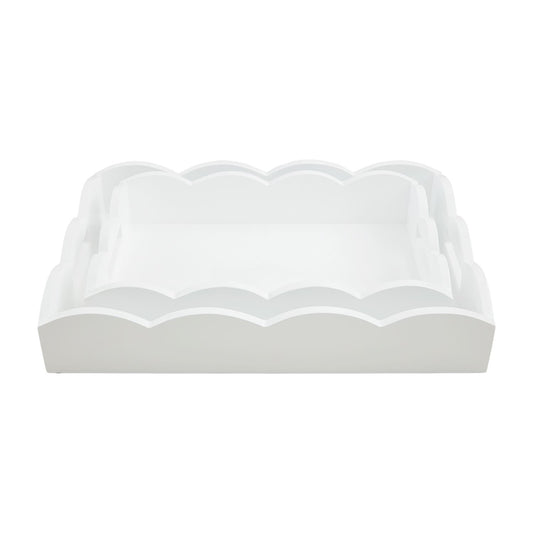 Scalloped Lacquered Tray