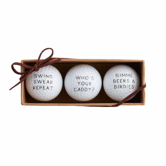 WHO'S YOUR CADDY GOLF BALL SET