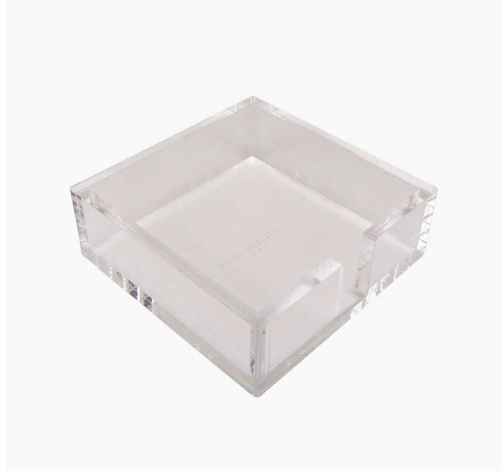 Acrylic Cocktail Napkin Tray- Clear