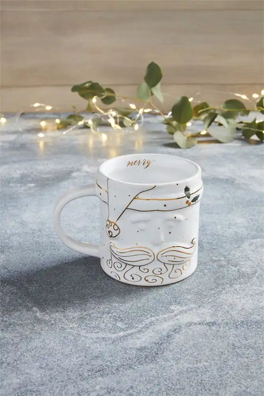 Gold Santa Mug