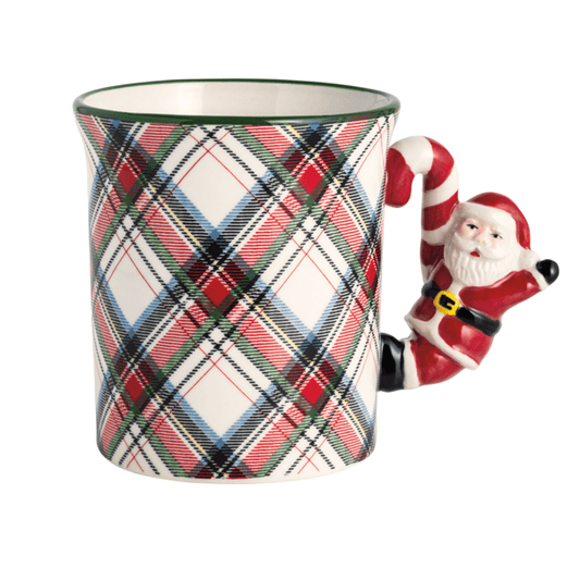 Santa Figural Handle Mug